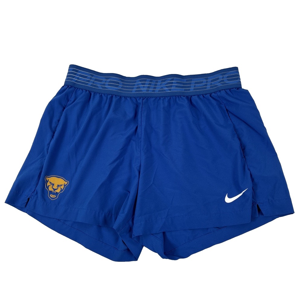 Women's Nike Pro Dri-Fit Pitt Panthers Shorts Size Medium Blue Pittsburgh